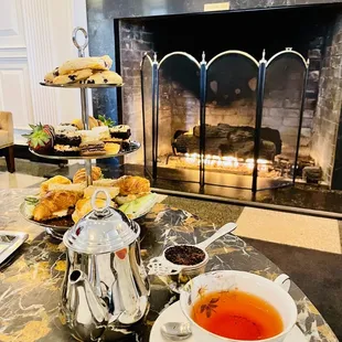 Afternoon tea in the Raleigh room with friends!