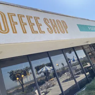 the front of the building