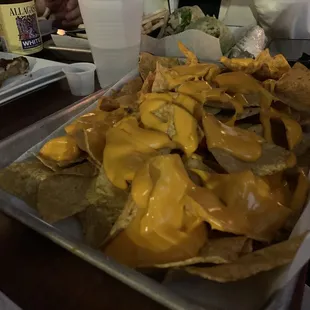 Cheese Nachos: $10