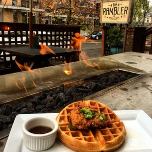 food, waffles