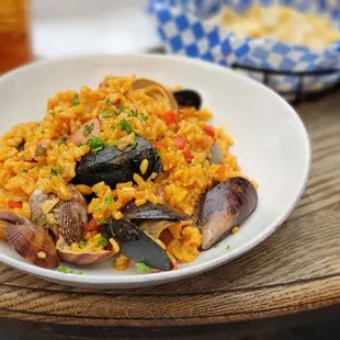 paella, food