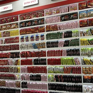Wall of flavors!