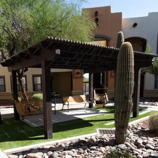 ramadas with hammocks at 4x2 apartment patios