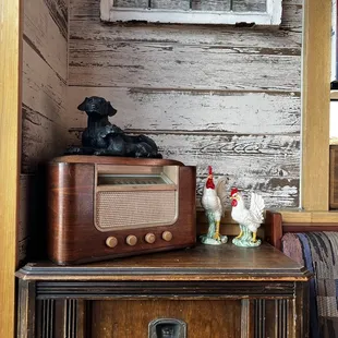 Entry interior with vintage decor