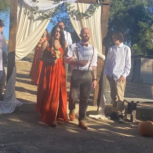 Entrance to ceremony