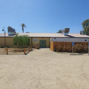 the front of the restaurant