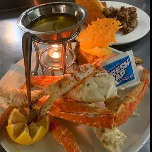 King Crab Leg, Twice Baked Potato