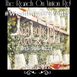 The Ranch On Vinton Rd 915-588-8221 www.TheRanchOnVintonRd.com. #Weddings&amp;Events