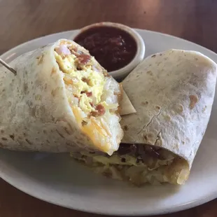 Breakfast combo burrito