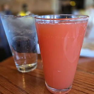 Ruby red grapefruit juice