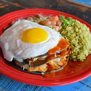 Blue Corn Enchiladas and Egg