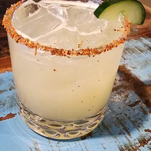 Green chile margarita