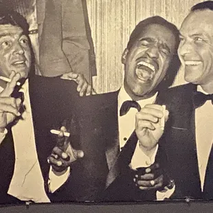 Boys night with Dean, Sammy and the Chairman. Those were the days!