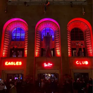 the front of the club