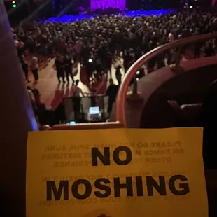 Handed this at the door