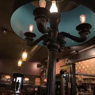 Very eclectic decor.