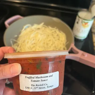 Truffle mushroom tomato sauce