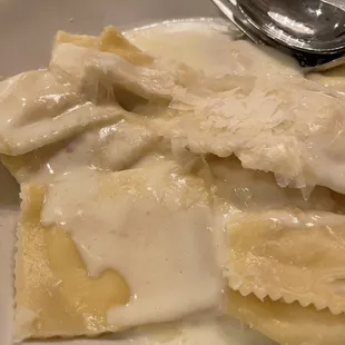 a plate of ravioli