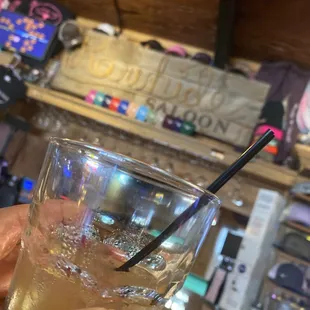 Hydrating at the local watering hole.