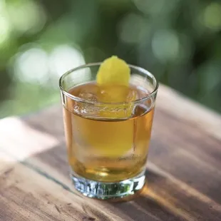 Mezcal and tequila old fashioned