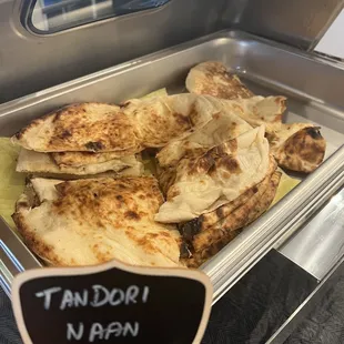 Fresh made naan