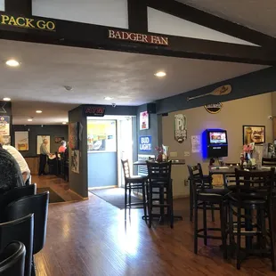 the inside of a restaurant