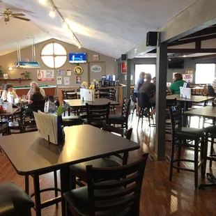 the inside of a restaurant