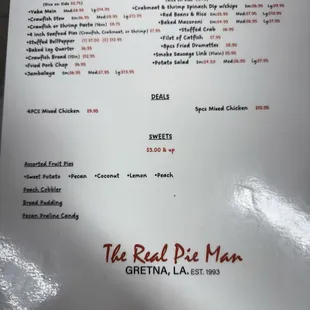 Menu page 2