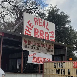 the front of the restaurant