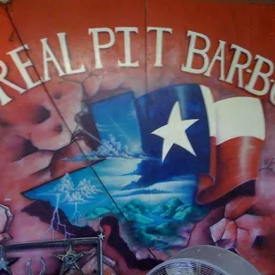 a mural on the side of a building