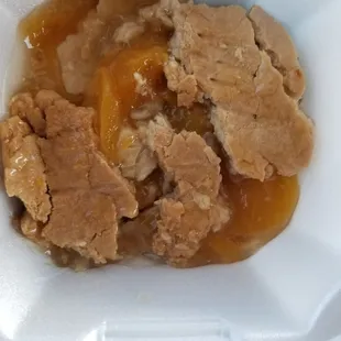 The cobbler was not any good it's served ice cold