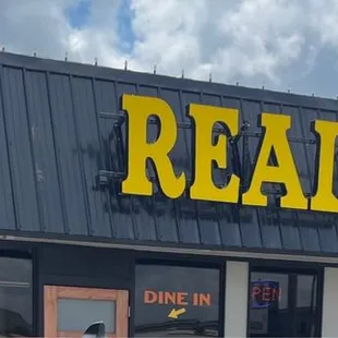 Look for the sign.
