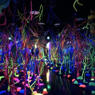 The interior of Meow Wolf's "The Real Unreal" exhibition in Grapevine, Texas