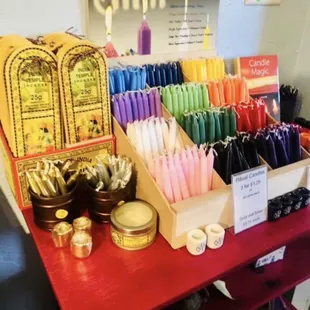 Candles and incense