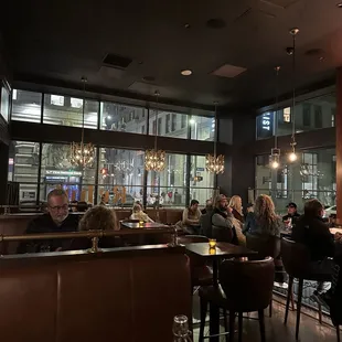 where we sat in the restaurant