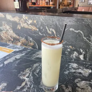 The Heat (mezcal, agave, jalapeño, lime, soda)