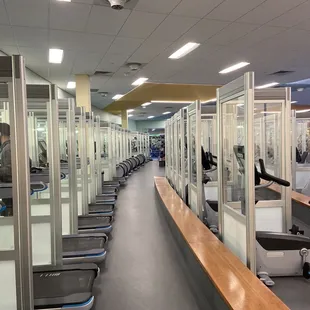 Socially isolated if not distanced equipment. Impressive.