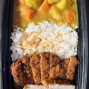 a meal in a plastic container