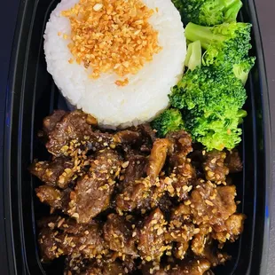 a meal in a plastic container