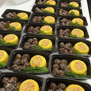 a variety of food items