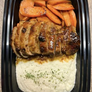 a meal in a plastic container