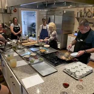 Paella prep