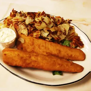 food, fish and chips