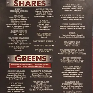 Menu front