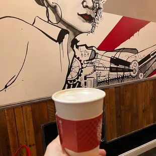 Lavender honey latte