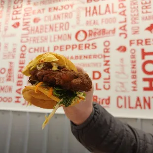 X Hot Chicken Sandwich