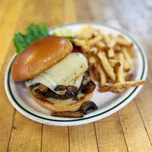Mushroom Swiss Burger