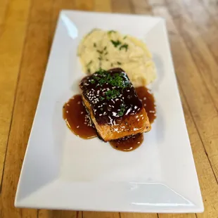 Bourbon Glazed Salmon