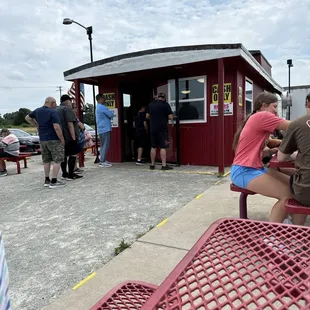 Entrance to Red Caboose