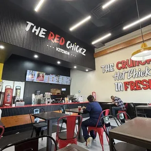 Interior of restaurant